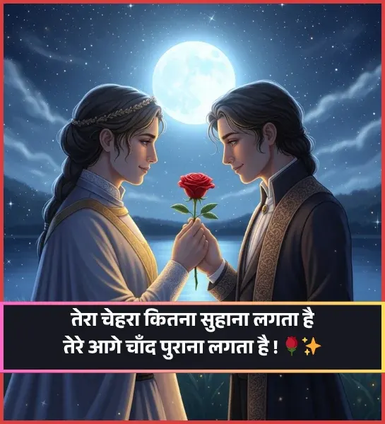 Chand Shayari Love