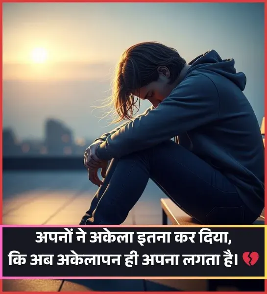 Feeling Alone Shayari Girl
