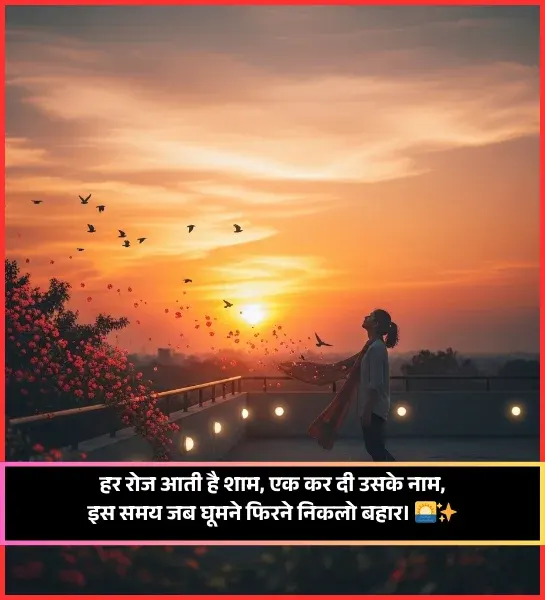 Good Evening Shayari in Hindi for Friends Good Evening Shayari in Hindi for Friends