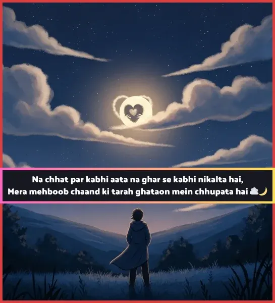 Moon Shayari in English Short